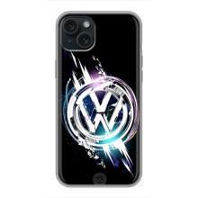 Чохол "Фольксваген" для iPhone 14 Plus – Volkswagen на чорному