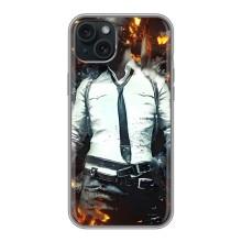Силиконовый чехол с картинкой "Герой Pubg" на iPhone 14 Plus – Man Пубг
