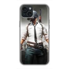 Силиконовый чехол с картинкой "Герой Pubg" на iPhone 14 Plus – Пабг