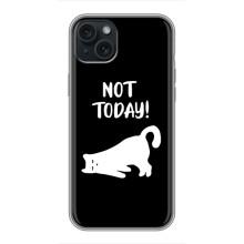 Бампер с изображением Котиков для Айфон 14 Плюс – Not Today