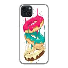 Чехол с изображением  вкусной еды для iPhone 14 Plus – Сочные пончики