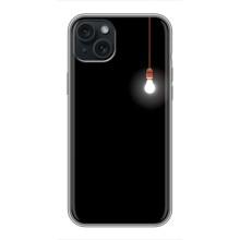Чохол з картинками на чорному фоні для iPhone 14 Plus – Лампочка