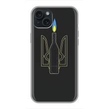 Чохол з картинкою (Патріотичний ГЕРБ) на iPhone 14 Plus – Герб - Молотова