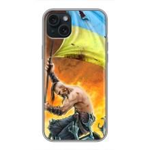 Чехол с картинкой (Патриотический КОЗАК) на iPhone 14 Plus – Сильный Козак