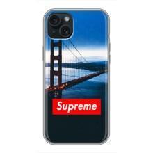 Чеохол для iPhone 14 Plus з картинкою Supreme (AlphaPrint)