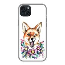 Чехол с Лисичкой для iPhone 14 Plus – Хитрая лиса