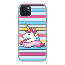 Чехол для Эппл 14 Плюс - (Единорожки - Новинки) (AlphaPrint) (Unicorn)