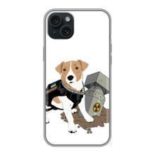 Чехол с принтом Собаки Патрон для iPhone 14 Plus (Пёс Патрон с ракетой)