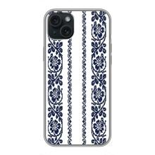 Силіконовый Чохол на iPhone 14 Plus з картинкой Вишиванки – Синя вишиванка