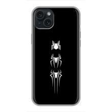 Чехол Супергерой Человека Паука на iPhone 14 Plus – Лого паука