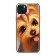 Чехол (ТПУ) Милые собачки для iPhone 14 Plus – Йоршенский терьер