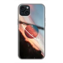 Чохол (ТПУ) з планетами на iPhone 14 Plus – Сатурн