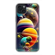 Чохол (ТПУ) з планетами на iPhone 14 Plus – Сонячна система