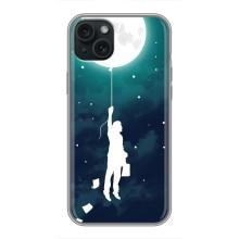 Чохол (ТПУ) з планетами на iPhone 14 Plus – To The moon