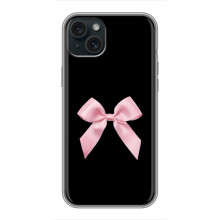 Чехол банты для iPhone 14 Plus – Бант на черном