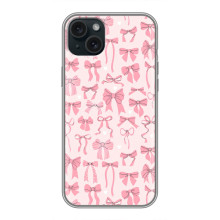 Чехол банты для iPhone 14 Plus – Фон бантики