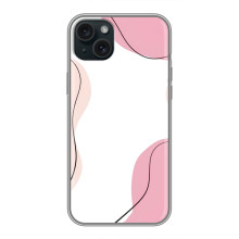 Чехол цветочный дизайн для iPhone 14 Plus – Розовый фон