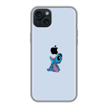 Чехол с принтом Стич на iPhone 14 Plus (Stitch apple)