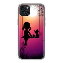 Дівчачий Чохол для iPhone 14 Plus – На гойдалці