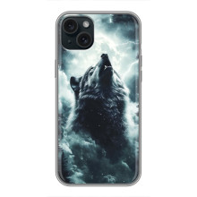 Чехол с картинкой «Хищники» для iPhone 14 Plus – Волк