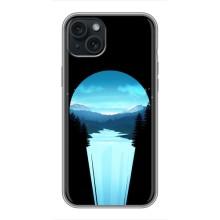 Літній Чохол на iPhone 14 Plus – Синій Водоспад