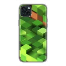 Чехлы для iPhone 14 Plus (Персонажи Майн Крафт) – Текстура