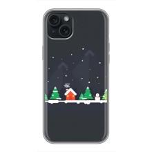 Силиконовый бампер на рождество для iPhone 14 Plus – Город зимний