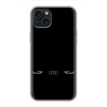 Силиконовый бампер с картинкой машины на iPhone 14 Plus (Силует Audi)