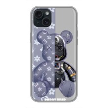 Силіконовий чохол для iPhone 14 Plus (Ведмідь Louis Vuitton)