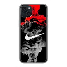 Силиконовый Чехол на iPhone 14 Plus с картинкой Nike – Nike дым