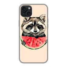 Силиконовый Чехол с Енотами на iPhone 14 Plus – Енот