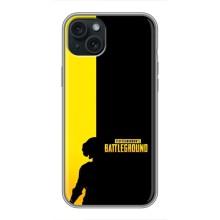 Чехол (TPU) с картинкой "Лого Пабг" на Айфон 14 Плюс – Battlegrounds