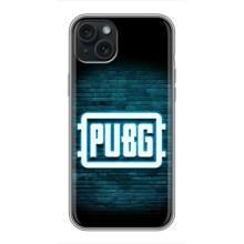 Чехол (TPU) с картинкой "Лого Пабг" на Айфон 14 Плюс – Лого PUBG