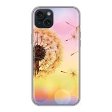 Силиконовый Чехол с одуванчиками на iPhone 14 Plus – Цветок-одуванчик