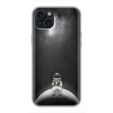 Силиконовый Чехол с принтом "Космонавты" на iPhone 14 Plus – Космонавт романтик