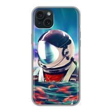 Силиконовый Чехол с принтом "Космонавты" на iPhone 14 Plus – Космонавт в воде