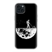 Силиконовый Чехол с принтом "Космонавты" на iPhone 14 Plus – Космонавт