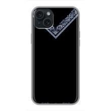 Силиконовый Чехол на iPhone 14 Plus – Воротник вышиванки
