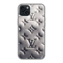 Текстурный Чехол Louis Vuitton для Айфон 14 Плюс – Бежевый ЛВ