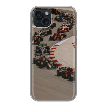 Чехол с прнтом Формула 1 на iPhone 14 Plus – Боліди на трасі