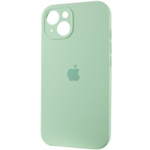 Чехол Silicone Case Full Camera Protective (AA) для Apple iPhone 15 Plus (6.7") – Зеленый