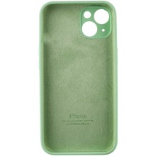 Чехол Silicone Case Full Camera Protective (AA) для Apple iPhone 15 Plus (6.7") – Зеленый