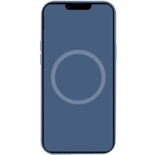 Чехол Silicone case (AAA) full with Magsafe and Animation для Apple iPhone 15 Plus (6.7") – Синий