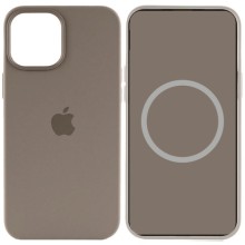 Чехол Silicone case (AAA) full with Magsafe and Animation для Apple iPhone 15 Plus (6.7") – Коричневый