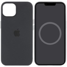 Чохол Silicone case (AAA) full with Magsafe and Animation для Apple iPhone 15 Plus (6.7") – Чорний