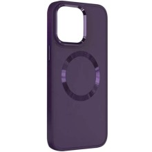 TPU чохол Bonbon Metal Style with MagSafe для Apple iPhone 15 Plus (6.7") – Фіолетовий