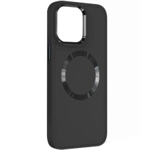 TPU чехол Bonbon Metal Style with MagSafe для Apple iPhone 15 Plus (6.7") – Черный