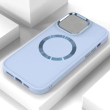 TPU чехол Bonbon Metal Style with MagSafe для Apple iPhone 15 Plus (6.7") – Голубой