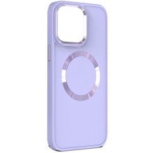 TPU чехол Bonbon Metal Style with MagSafe для Apple iPhone 15 Plus (6.7") – Сиреневый