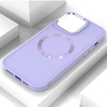 TPU чохол Bonbon Metal Style with MagSafe для Apple iPhone 15 Plus (6.7") – Бузковий
